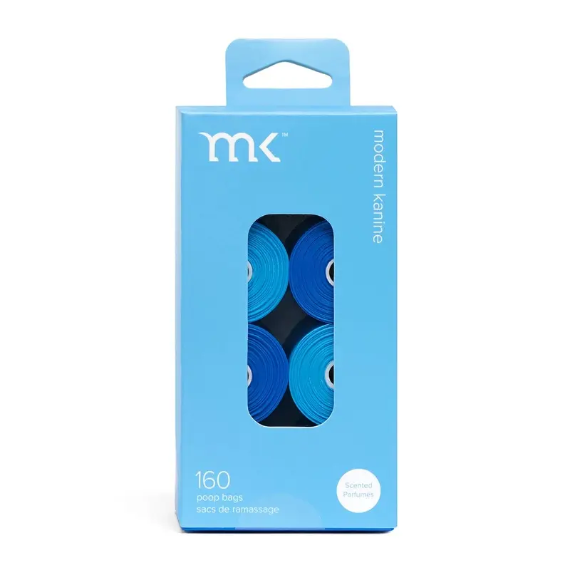 MODERN KANINE | 160 Count Poop Bags in Blue & Light Blue
