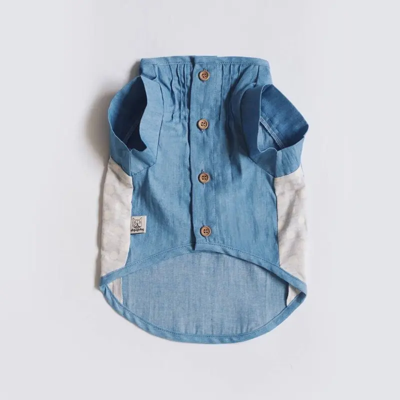 OH POP DOG | Pintuck Denim Shirt