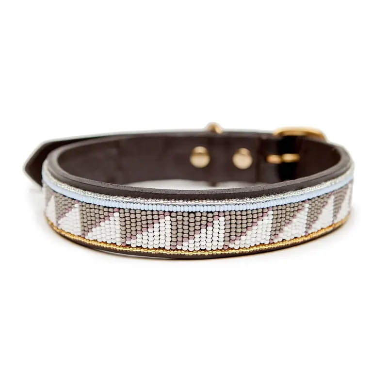 UBUNTU LIFE | Tribal Collar in Grey with Gold