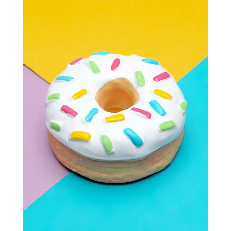Donut Latex Squeaky Dog Toy