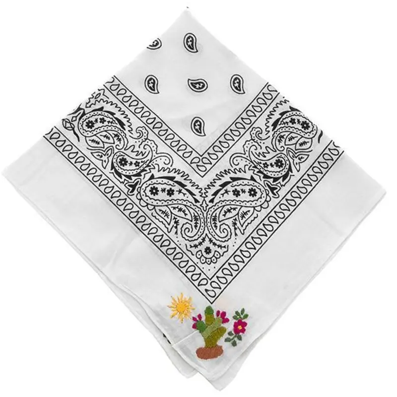 NATIVA | Cactus Bandana in White