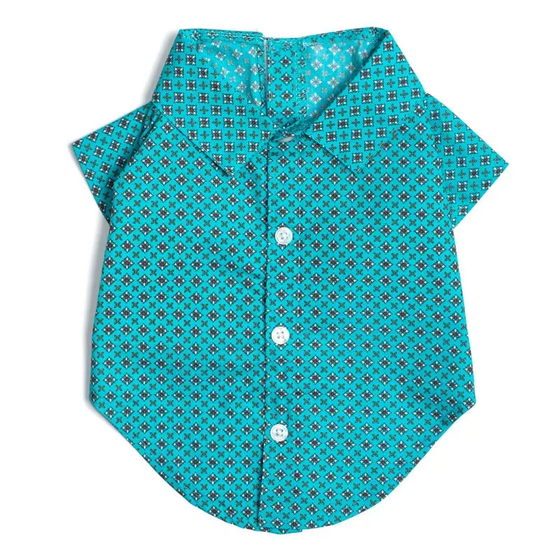 THE WORTHY DOG | Foulard Shirt in Turquoise