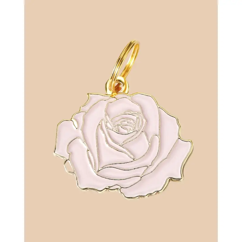 Rose Pet ID Tag (Custom/Drop-Ship)