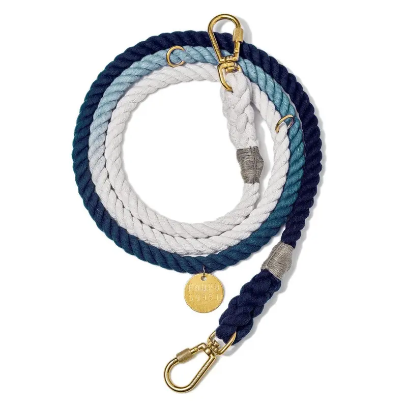 Adjustable Rope Dog Lead in Indigo Ombre (Made in the USA) << FINAL SALE >>