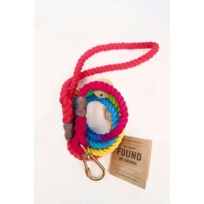 FOUND MY ANIMAL | Standard Rope Leash in Prismatic