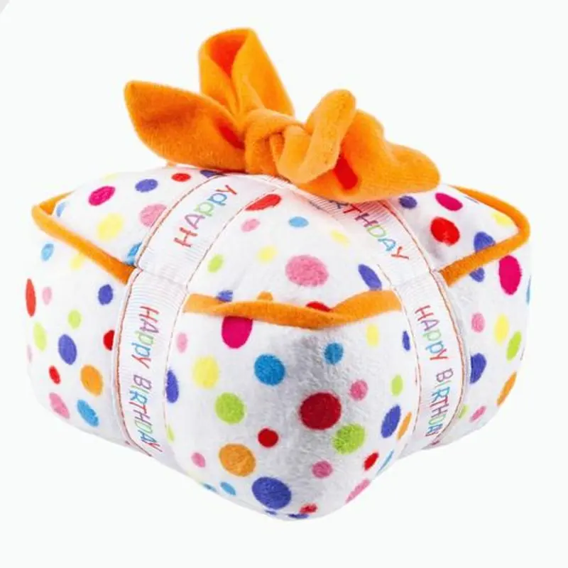 HAUTE DIGGITY DOG | Happy Birthday Gift Box Toy