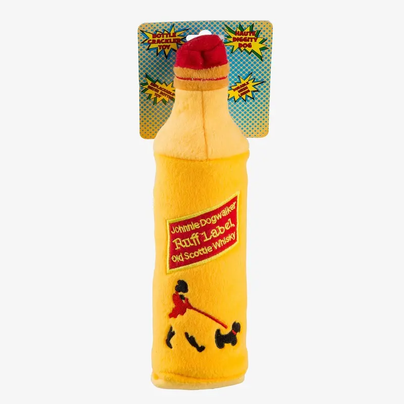 HAUTE DIGGITY DOG | Johnnie Dogwalker Water Bottle Crackler Toy