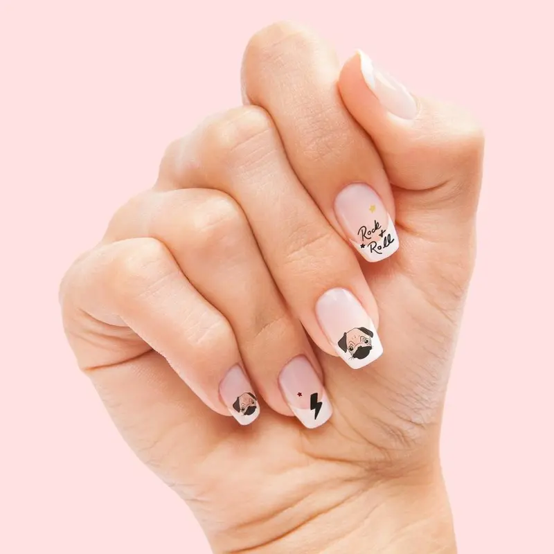 HOUSE OF WONDERLAND | Pugs Rockin Claws Nail Transfers