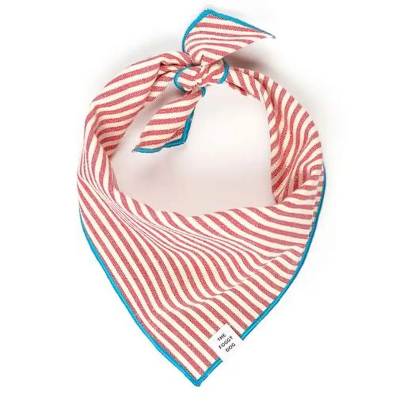 Red Stripe Dog Bandana