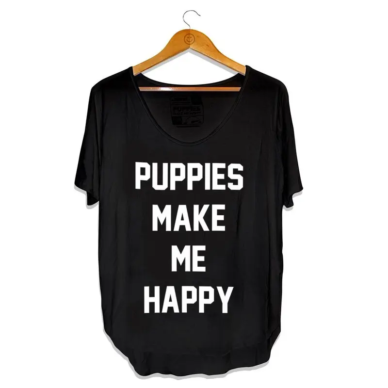 PUPPIES MAKE ME HAPPY | Title Weekend Tee