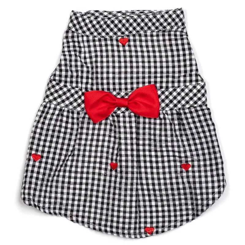 THE WORTHY DOG | Gingham Hearts Dress