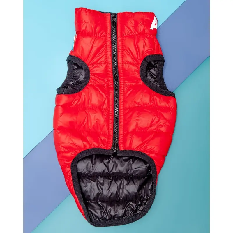 Reversible Puffer AiryVest in Red and Black << CLEARANCE >>