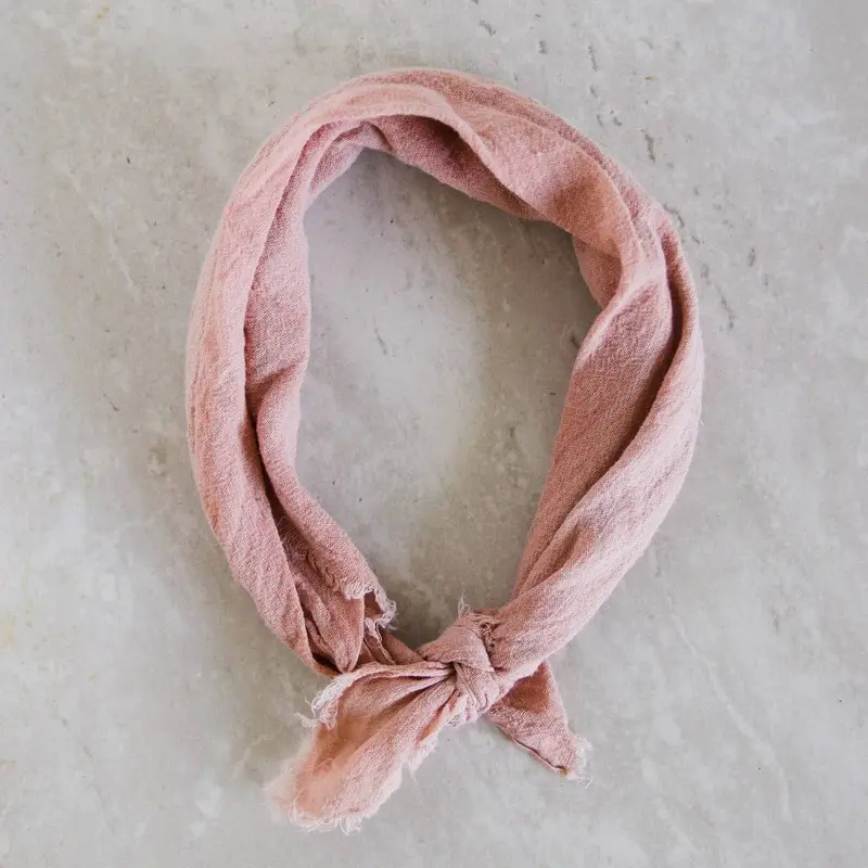 ROSEMARINE TEXTILES | Terracotta Cotton Gauze Bandana