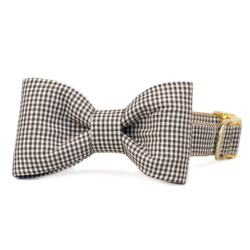CREW LA LA | Brown Gingham Bow Tie