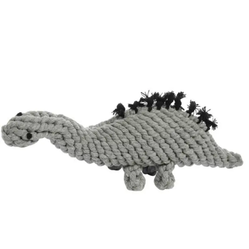 JAX & BONES | Stew the Stegosaurs Rope Toy in Grey