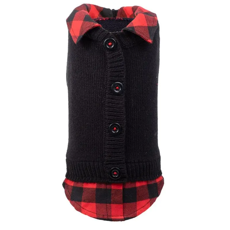 WORTHY DOG | Two-Fer Buffalo Cardigan