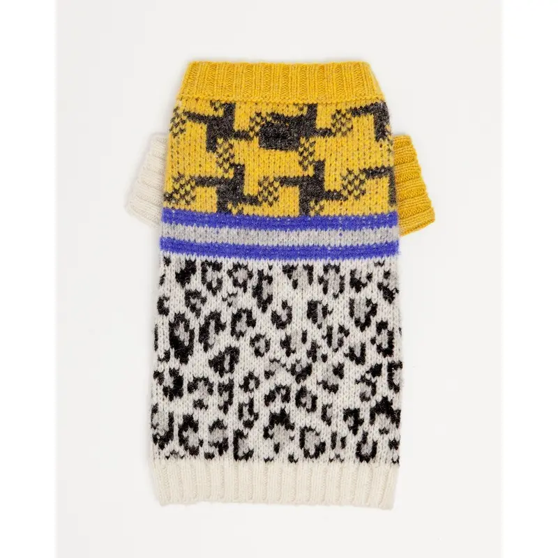 Leopard Combo Sweater (FINAL SALE)