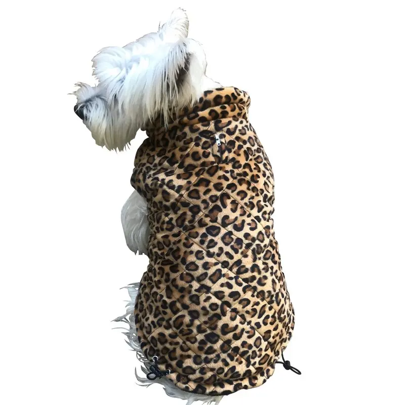 THE DOG SQUAD | Leopard Quilted Puffer