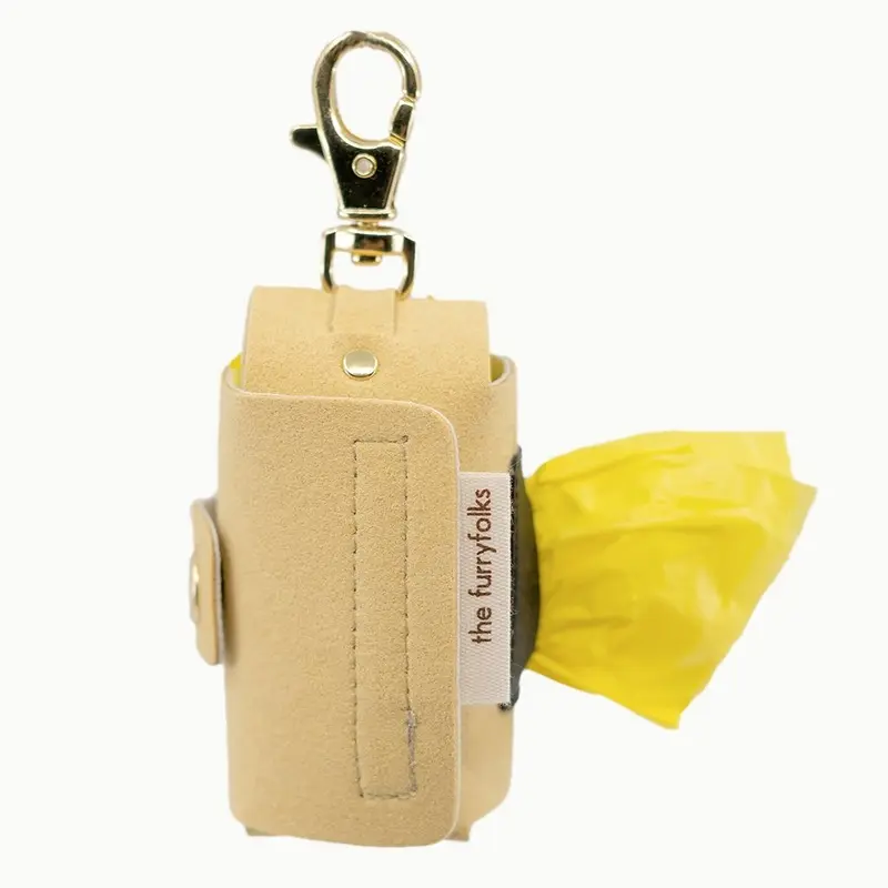 THE FURRYFOLKS | Daily Poop Bag Holder in Cream Yellow