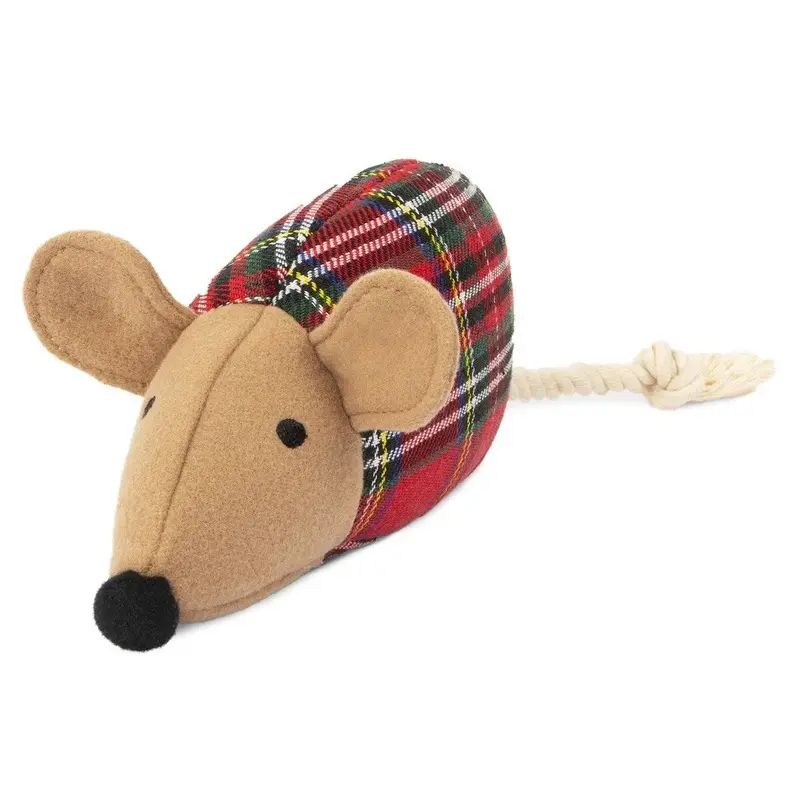 HARRY BARKER | Plaid Mouse Toy
