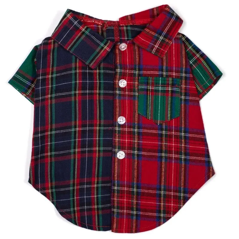 WORTHY DOG | Colorblock Tartan Shirt