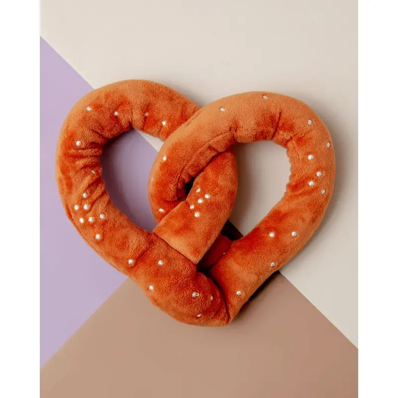 NY Pretzel Plush Dog Toy