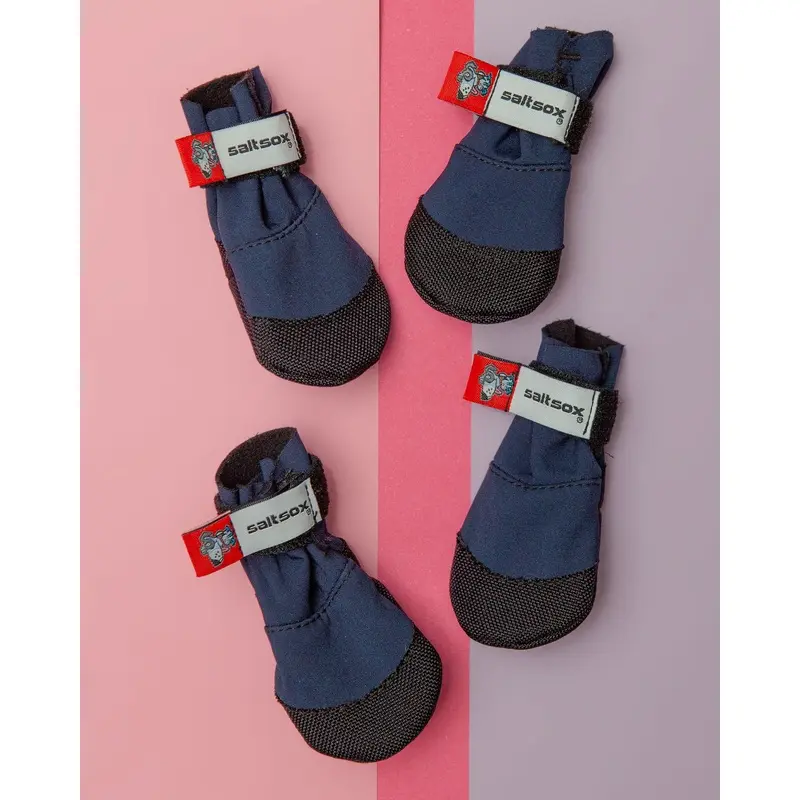 SaltSox Fleece-Lined Dog Booties in Navy