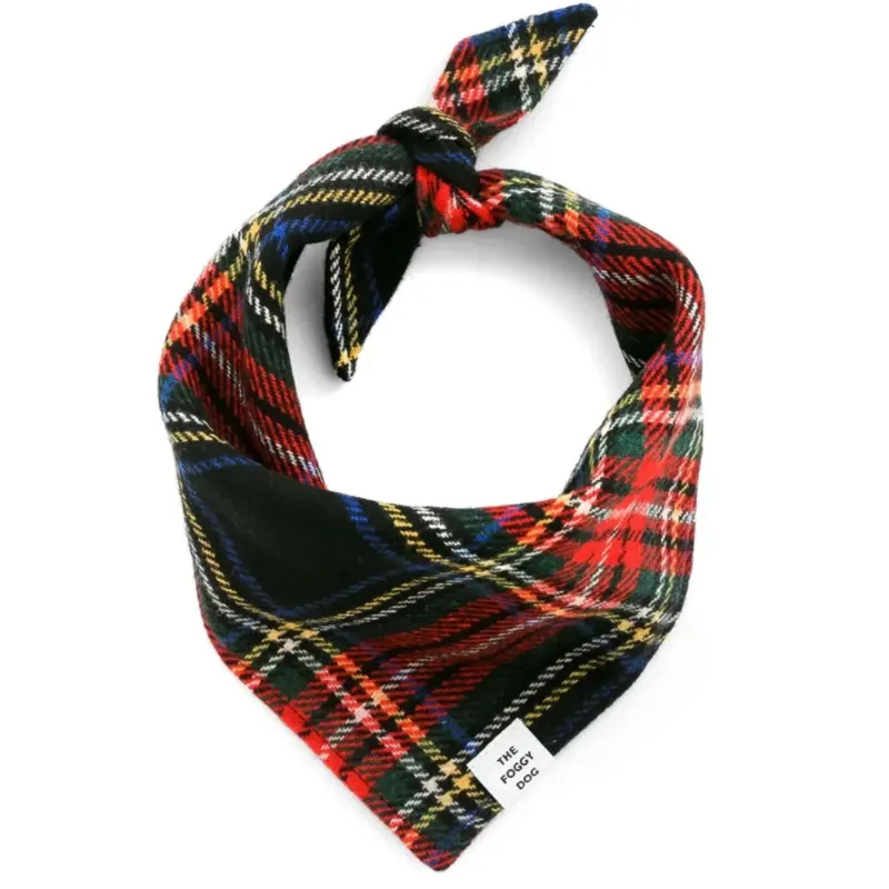 THE FOGGY DOG | Stewart Plaid Wool Bandana