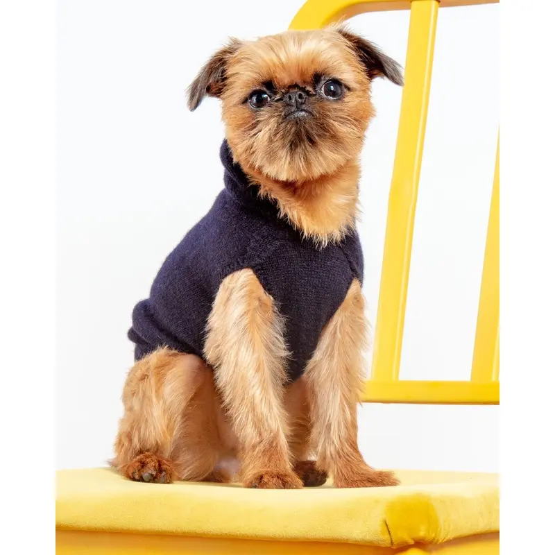 The Marmalady Cashmere Dog Hoodie in Midnight (Made in NYC) (FINAL SALE)