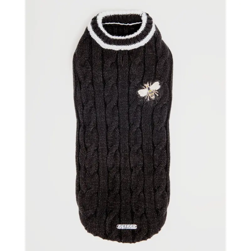 Black Bee Cable Sweater (FINAL SALE)