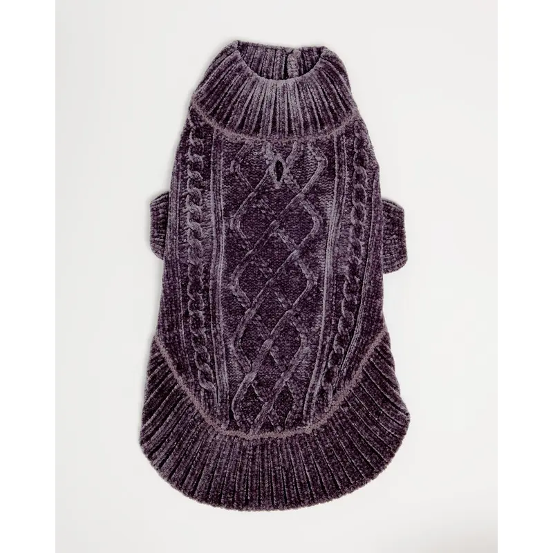 Cozy Chenille Sweater in Chic Grey