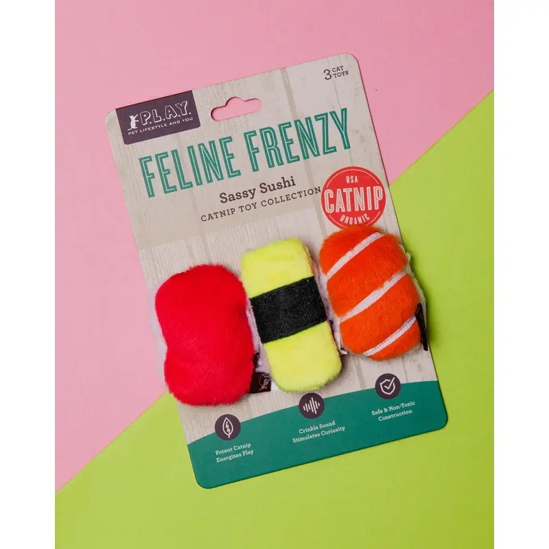 Feline Frenzy Sushi Catnip Cat Toy