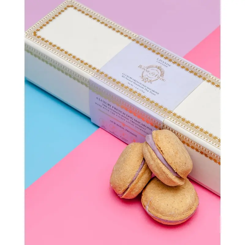 Lavender Macarons Dog Treat Box Set << FINAL SALE >>