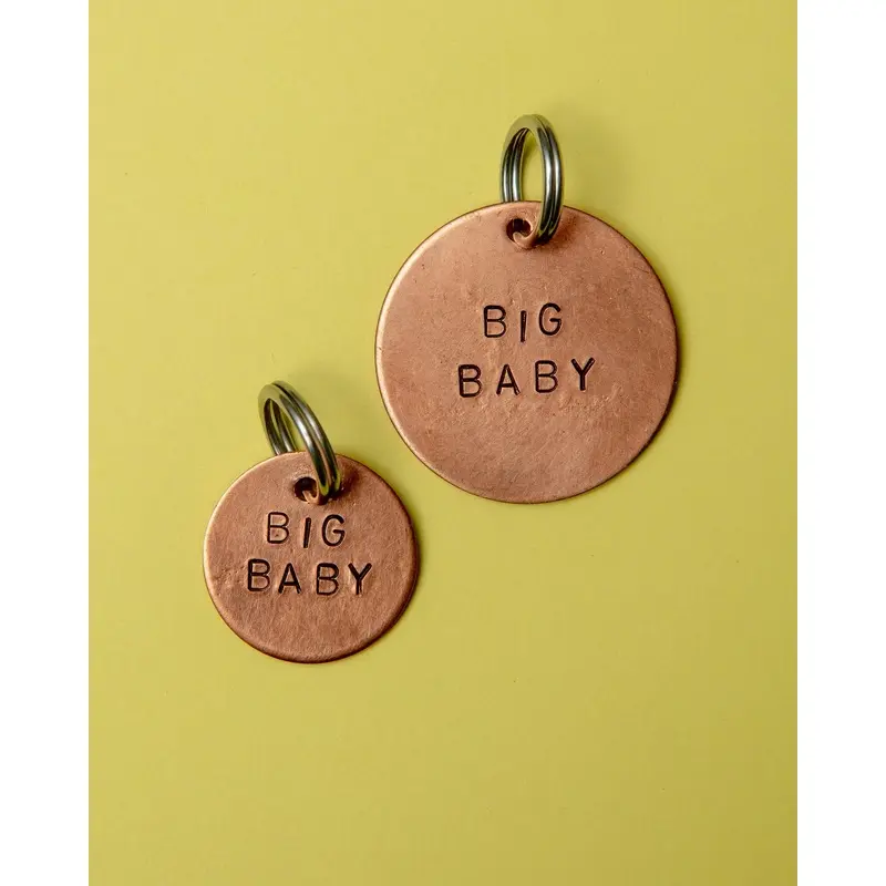 Big Baby Round ID Tag (Custom/Drop-Ship) (Made in the USA)
