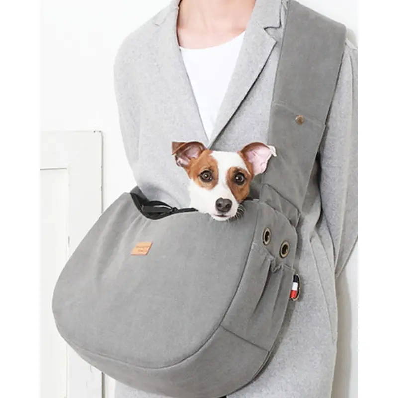 Half Sling Crossbody Bag in Cozy Grey