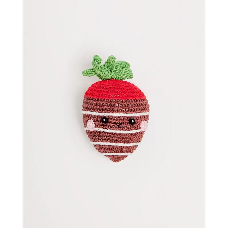 Milk Chocolate Stawberry Organic Knit Toy