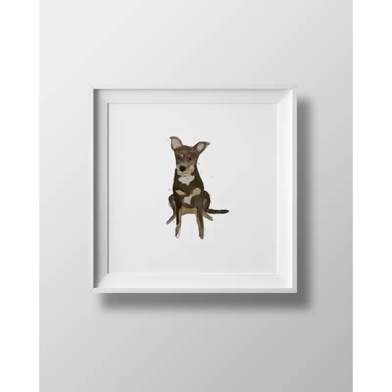 Custom Watercolor Pet Portrait (9" x 9")
