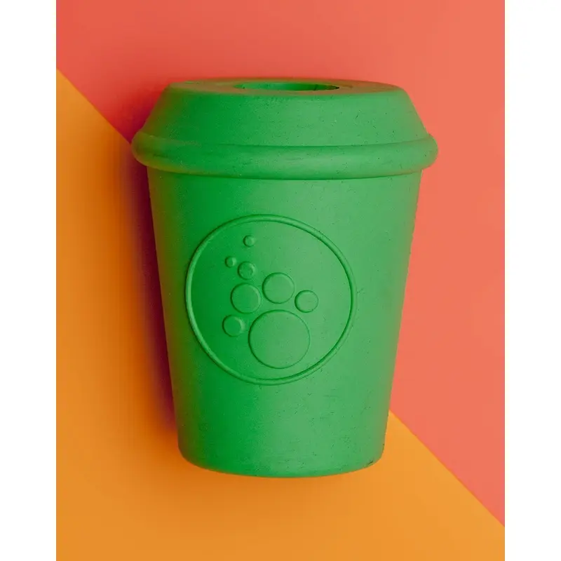 Durable Coffee Cup Toy in Green << FINAL SALE >>