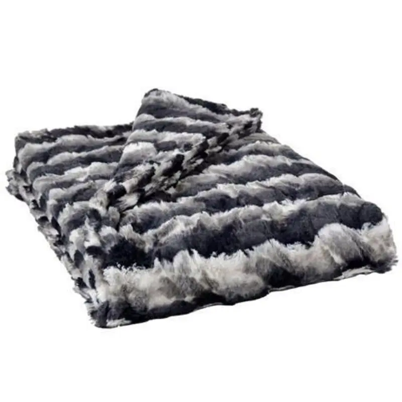 Faux Fur Dog Blanket in Ocean Mist