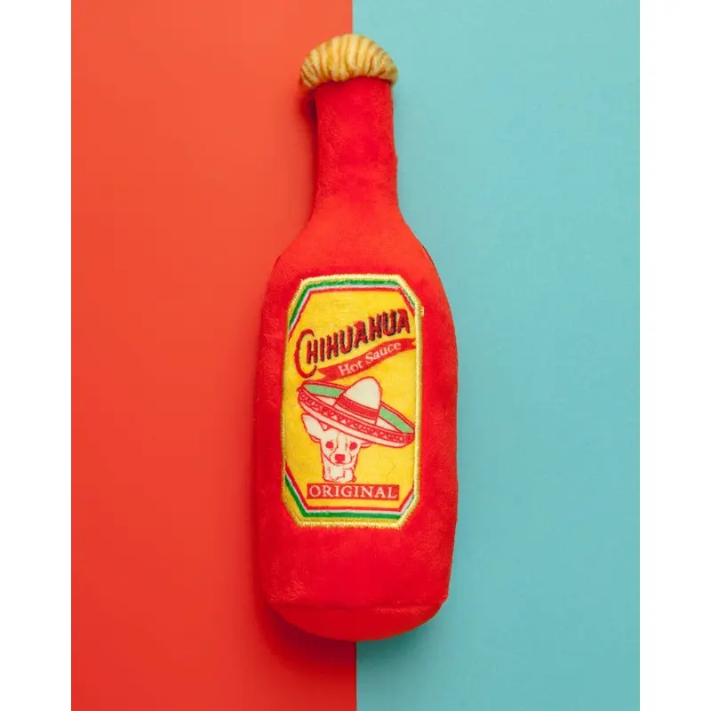 Hot Chihuahua Sauce Plush Dog Toy