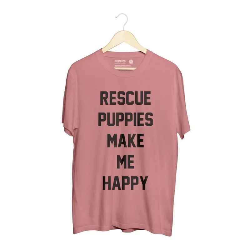 Rescue Puppies Make Me Happy Unisex Tee (FINAL SALE)