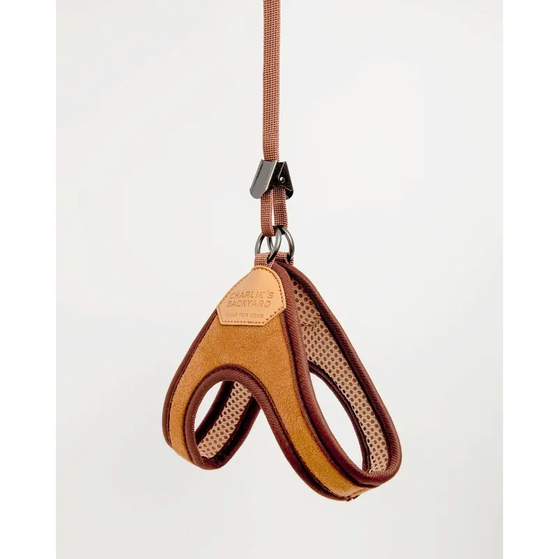 Adjustable Easy Dog Harness in Tan