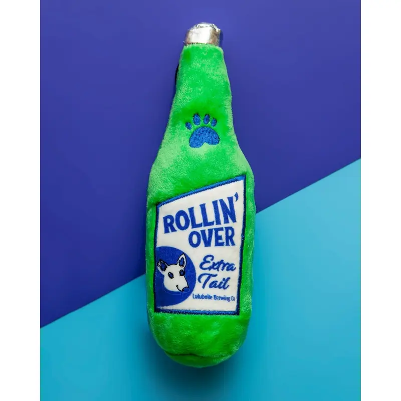 Rollin Over Brew Power Plush Squeaky Dog Toy