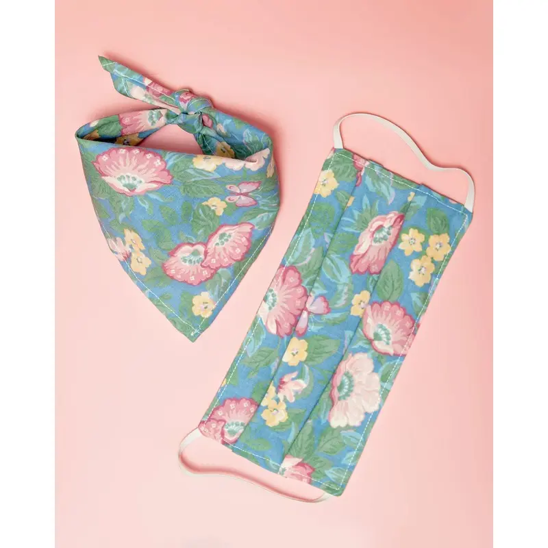 Matching Floral Mask & Bandana Set (All Proceeds to NAACP)