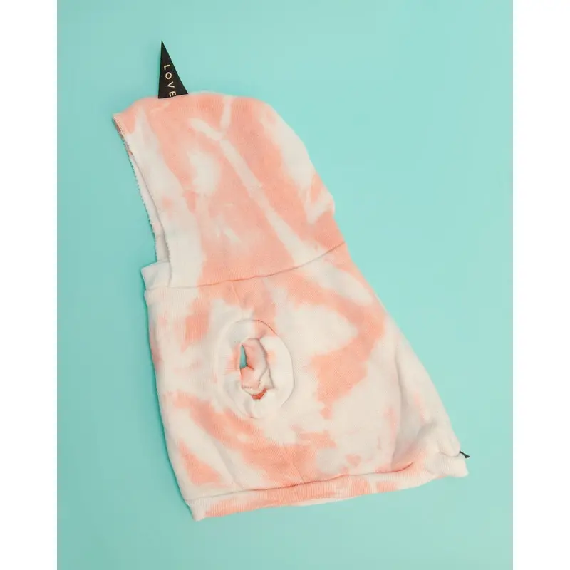 Studio Splatter Dog Sweatshirt in Peach