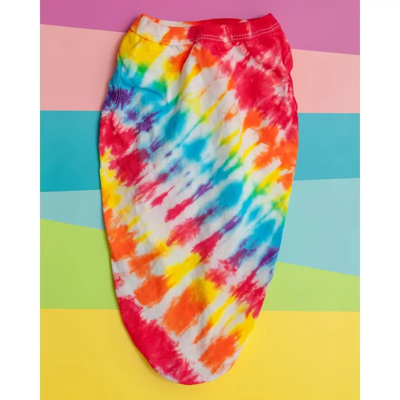 Summer Vibes Rainbow Tie-Dye Tank Top (FINAL SALE)