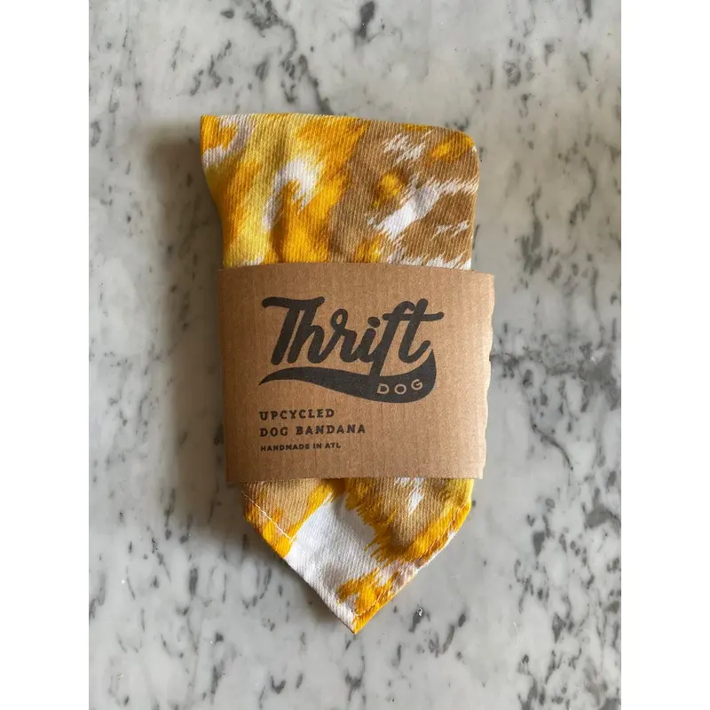 Upcycled Bandana in Golden Ikat (FINAL SALE)