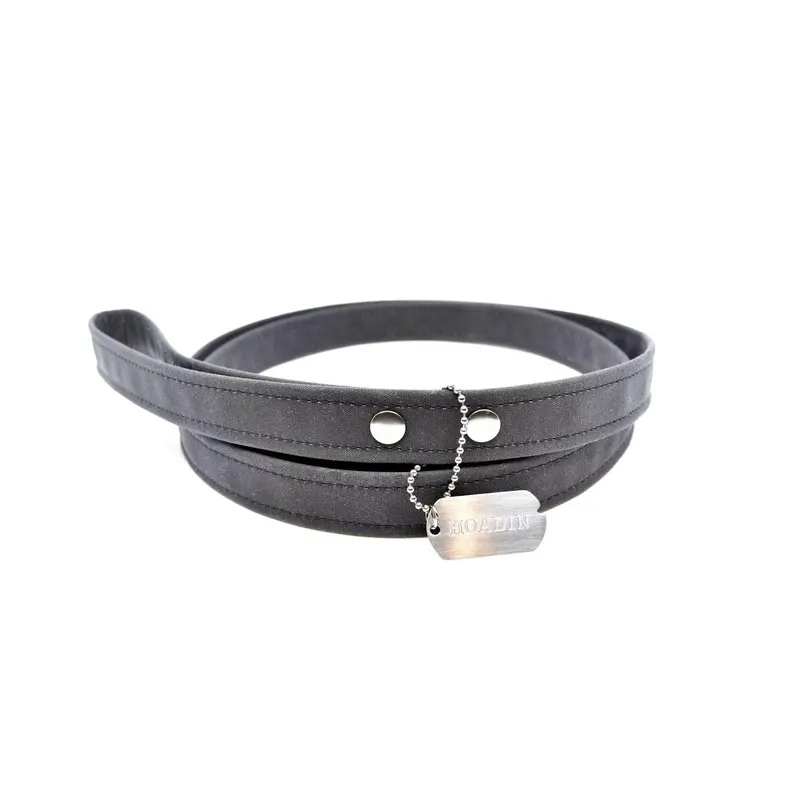 Waxed Canvas Leash in Charcoal (FINAL SALE)