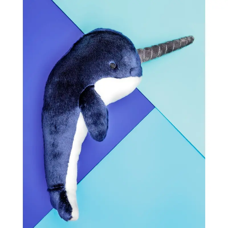 Bleu Narwhal Plush Dog Toy