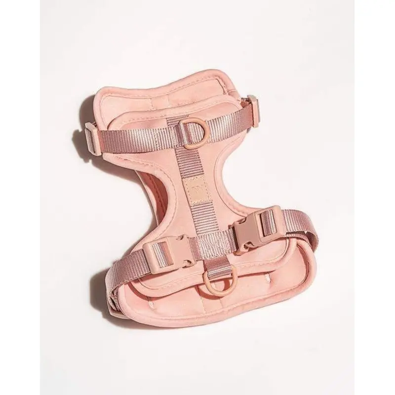 Cushioned Dog Harness in Blush